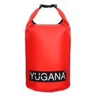 Гермомешок YUGANA, ПВХ, водонепроницаемый 40 литров, два ремня, красный - Фото 5