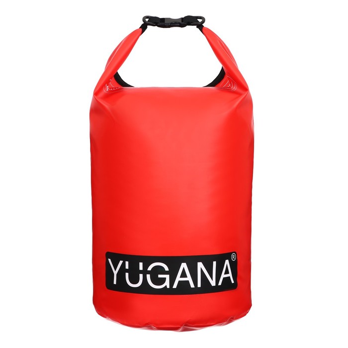 Гермомешок YUGANA, ПВХ, водонепроницаемый 40 литров, два ремня, красный - фото 1907964886