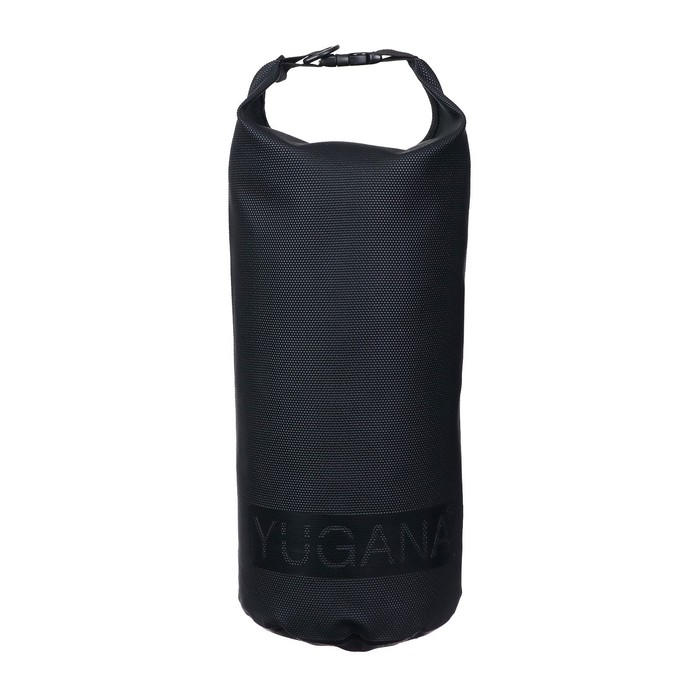 Гермомешок YUGANA, водонепроницаемый 10 литров, усиленный, один ремень, черный