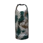 Гермомешок YUGANA, ПВХ, водонепроницаемый 10 литров, один ремень, камуфляж-цифра - фото 8598852
