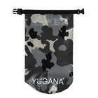 Гермомешок YUGANA, ПВХ, водонепроницаемый 15 литров, один ремень, камуфляж-цифра - фото 8613306