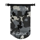 Гермомешок YUGANA, ПВХ, водонепроницаемый 20 литров, один ремень, камуфляж-цифра - Фото 10