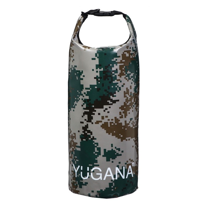 Гермомешок YUGANA, ПВХ, водонепроницаемый 30 литров, один ремень, камуфляж