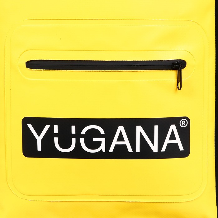 Герморюкзак YUGANA, ПВХ, водонепроницаемый 15 литров, желтый - фото 1926941326