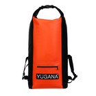 Герморюкзак YUGANA, ПВХ, водонепроницаемый 20 литров, оранжевый - фото 8627760