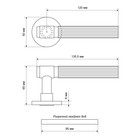 Комплект раздельных ручек ALLUR ART COLLECTION ESTETA MAB (5330), цвет матовая бронза  (артикул 10249587)  большой выбор товаров оптом и в розницу по низким ценам с доставкой