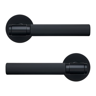 Комплект раздельных ручек ALLUR ART COLLECTION ESTETA BLACK (53150), матовый черный