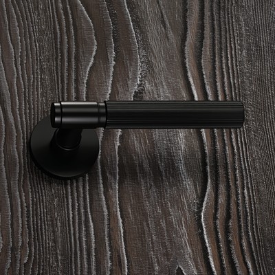 Комплект раздельных ручек ALLUR ART COLLECTION ESTETA BLACK (53150), матовый черный