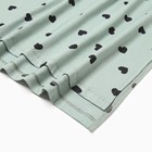 Ночная сорочка женская, цвет сердечки на шалфее, размер 50 (XL) - фото 27197929