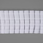 Шторная лента классическая, матовая, 10 см, 50 ± 1 м, цвет белый - фото 8207162