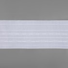 Шторная лента классическая, матовая, 10 см, 50 ± 1 м, цвет белый - Фото 4