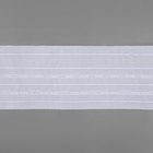 Шторная лента классическая, матовая, 10 см, 50 ± 1 м, цвет белый - фото 23615112