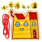 Игрушка деревянная шнуровка «Домик котов» «Три Кота» - Фото 2