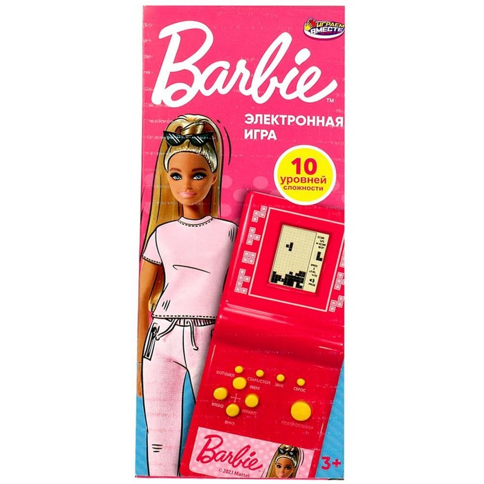 Электронная логическая игра «Барби», 7 × 14,5 × 2 см - Фото 1