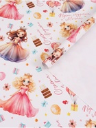 Бумага упаковочная, глянцевая «Счастья и радости» 70×100 см - Фото 1