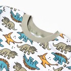 Пижама детская, цвет хаки/динозавры, рост 122 см - фото 23436684