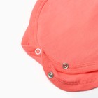 Боди детское, НАЧЁС, цвет коралловый, рост 62-68 см (0-3 мес) - фото 23493741