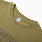 Лонгслив детский, цвет оливковый, рост 122 см - фото 25366317