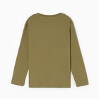 Лонгслив детский, цвет оливковый, рост 122 см - фото 25366319