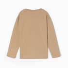 Лонгслив детский, цвет бежевый, рост 128 см - фото 23493766