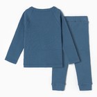 Комплект детский (лонгслив, штанишки), цвет тёмно-голубой, рост 86 см - Фото 7