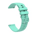 Ремешок для часов, 20 мм, силикон, длина 20 см, быстросъёмные шпильки, бирюзовый - Фото 3