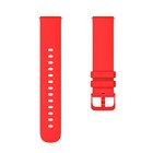 Ремешок для часов, 22 мм, силикон, красный - фото 11769920