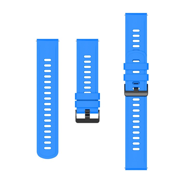 Ремешок для смарт-часов, 22 мм, силикон, синий