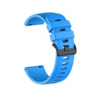 Ремешок для часов, 22 мм, силикон, синий - фото 11769938