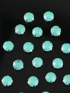 Стразы пришивные «Шатон», круглые, в цапах, d=10 мм, 20 шт., зелёные - Фото 2