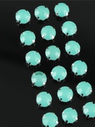 Стразы пришивные «Шатон», круглые, в цапах, d=10 мм, 20 шт., зелёные - Фото 5