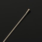 Брелок для ключей TORSO, стальной трос, 20 см, хром - Фото 5