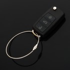 Брелок для ключей TORSO, стальной трос, 20 см, хром - фото 11806015