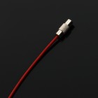 Брелок для ключей TORSO, стальной трос, 15 см, красный - Фото 4