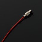 Брелок для ключей TORSO, стальной трос, 25 см, красный - Фото 4