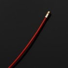 Брелок для ключей TORSO, стальной трос, 25 см, красный - Фото 5