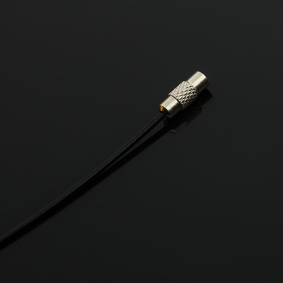 Брелок для ключей TORSO, стальной трос, 15 см, черный