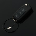Брелок для ключей TORSO, стальной трос, 15 см, черный - фото 320814935