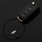 Брелок для ключей TORSO, стальной трос, 20 см,  черный - фото 109634092