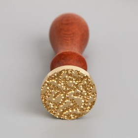 Печать для сургуча с деревянной ручкой «Тоненькие веточки», 9×2.5×2.5 см