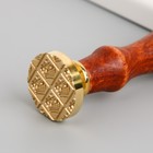 Печать для сургуча с деревянной ручкой "Короны" 9х2,5х2,5 см - Фото 4