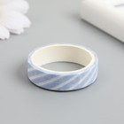 Клейкая лента бумага "Голубая клетка" ширина 1; 1,5 см намотка 3 м набор 8 шт - фото 23422015