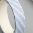 Клейкая лента бумага "Голубая клетка" ширина 1; 1,5 см намотка 3 м набор 8 шт - фото 23422016