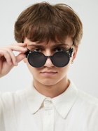 Очки солнцезащитные «Круглые», uv 400, линза 7×5.5 см, чёрный - Фото 6