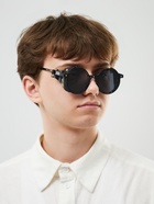 Очки солнцезащитные «Круглые», uv 400, линза 7×5.5 см, чёрный - Фото 7