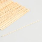 Набор деревянных палочек для декора 100 шт 1х9х25 см - Фото 1
