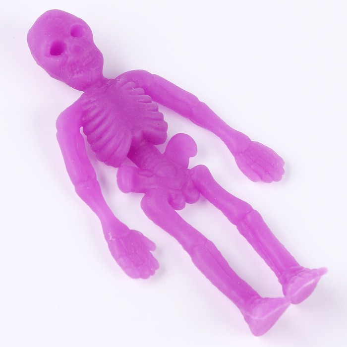 Тянучка "Скелет" маленькая, цвета МИКС - фото 1909430338
