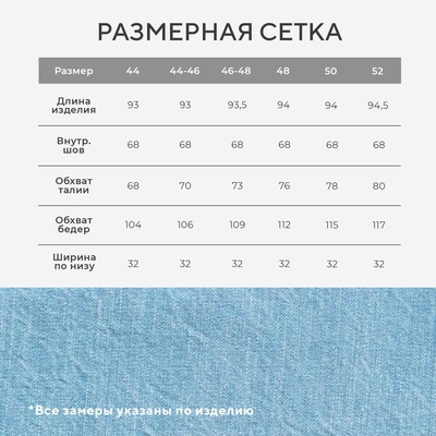 Джинсы женские мом MIST: Denim, размер (31) 48, голубые