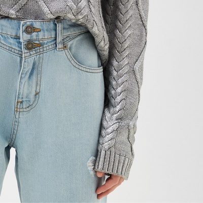 Джинсы женские мом MIST: Denim, размер (32) 50, голубые