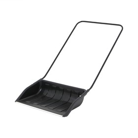 Движок пластиковый, размер ковша 47 × 70 см, металлическая планка, чёрный